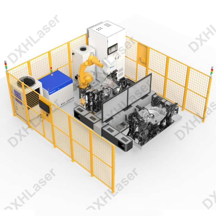 High power galvanometer laser welding workstation