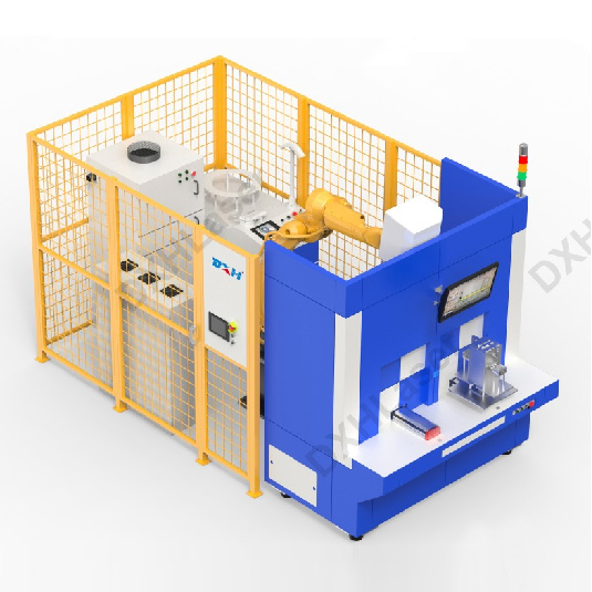 Dual station robot laser welding machine