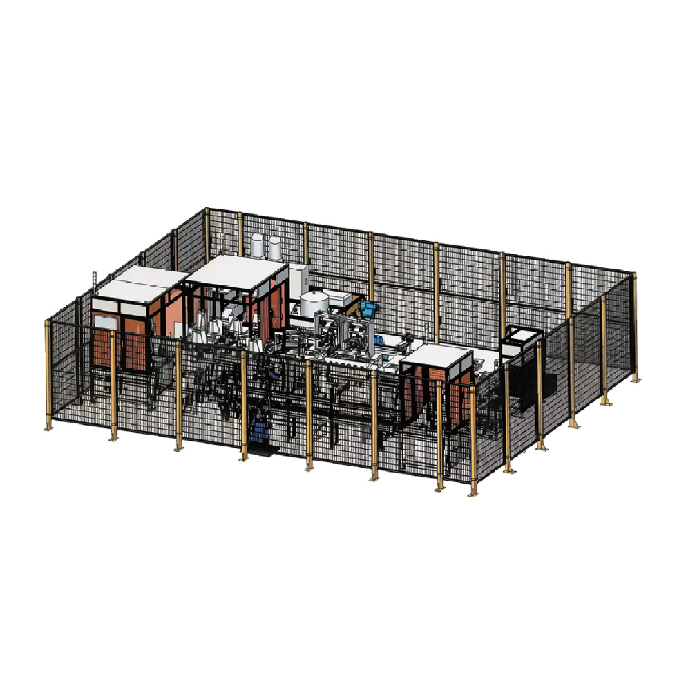 Automated production line for automotive dampers